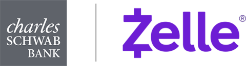Charles Schwab Bank and Zelle logo